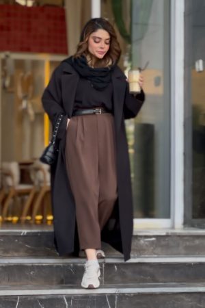 ست مانتو اوور و شلوار مام وودی