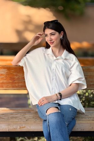 شومیز رها سفید